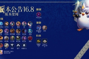 云顶之弈16.8版本更新：冰鸟、机器人、烬等增强，马尔扎哈削弱
